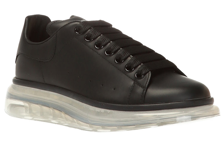 (WMNS) Alexander McQueen Oversized Sneaker 'Black Clear Sole' 611698WHX981070