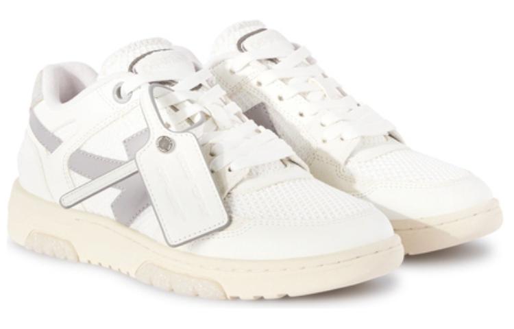 (WMNS) Off-White Out Of Office OOO Low Tops 'White Grey' OWIA276S24LEA0010109