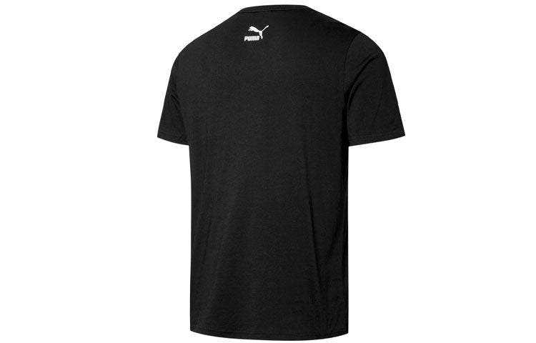 PUMA Graphic Funny Printing Sports Round Neck Short Sleeve Black 534152-01