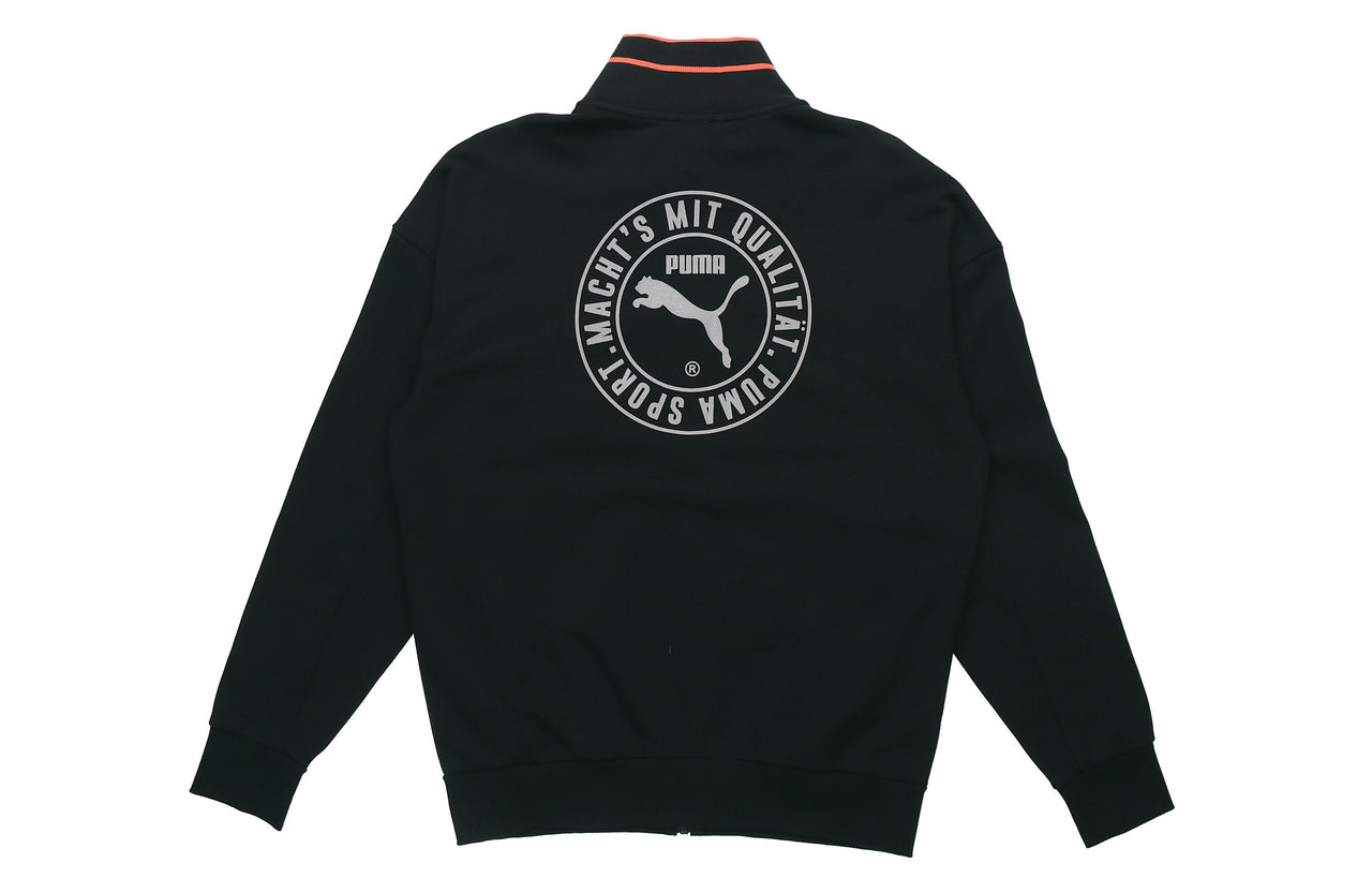 PUMA TFS Stand Collar Zipper Casual Sports Black 597343-01