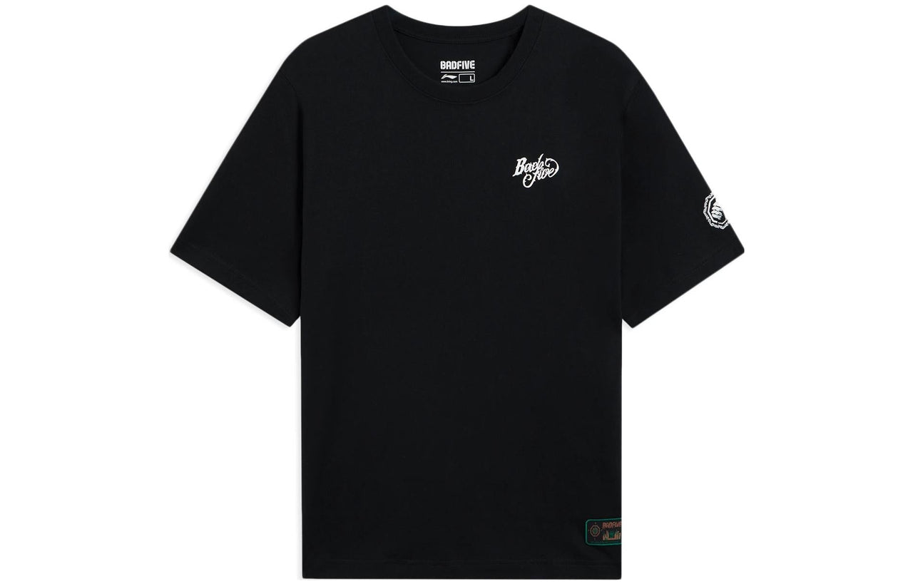 Li-Ning BadFive Graphic Loose Fit T-shirt 'Black' AHSS725-3