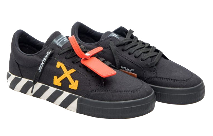 Off-White Vulcanized Low Canvas 'Black Orange White' OMIA085S23FAB0011020