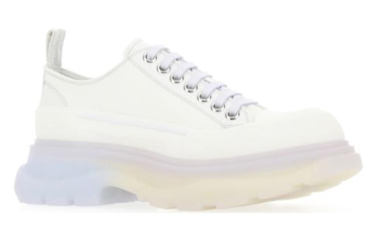 (WMNS) Alexander McQueen Tread Slick Low Lace Up Shoes 'White Multi' 697072W4TGN8892