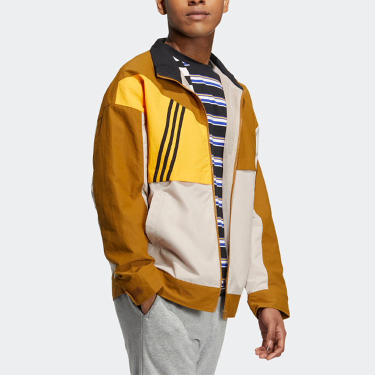 adidas VBE Windbreaker Jackets 'Brown White' IA6779