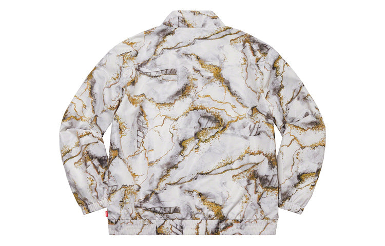 Supreme Marble Track Jacket 'White Gold Black' SUP-FW20-076