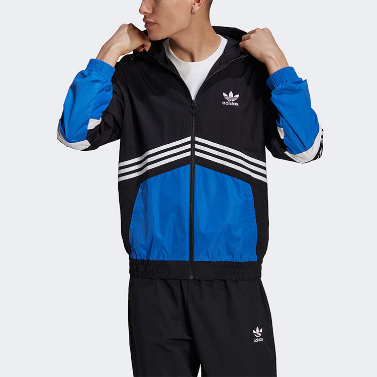 adidas originals MENS TGP Windbreaker Moto Cross-country Tat Jacket Black HA4741