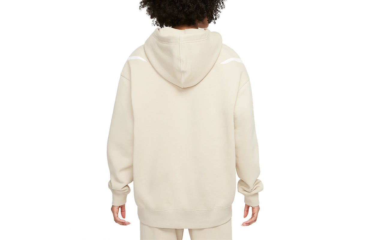 (WMNS) Nike As W Nsw Swsh Flc Gx Hoodie Casual Sports Knit Pullover Fleece Creamy White DD5581-206