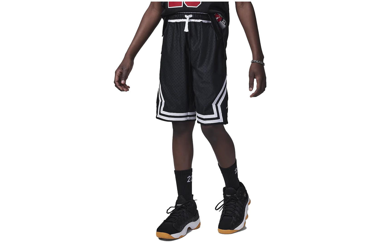 (GS) Air Jordan Dri-FIT Diamond Shorts 'Black White' FV2857-010