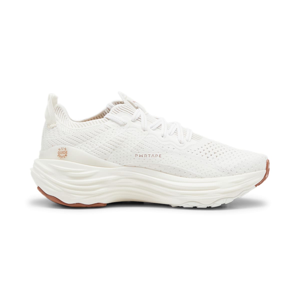 (WMNS) PUMA ForeverRun Nitro Knit 'Warm White Teak' 379140-08