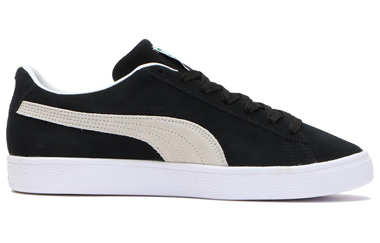 PUMA Suede Casual Skateboarding Shoes Unisex Black White 380706-01
