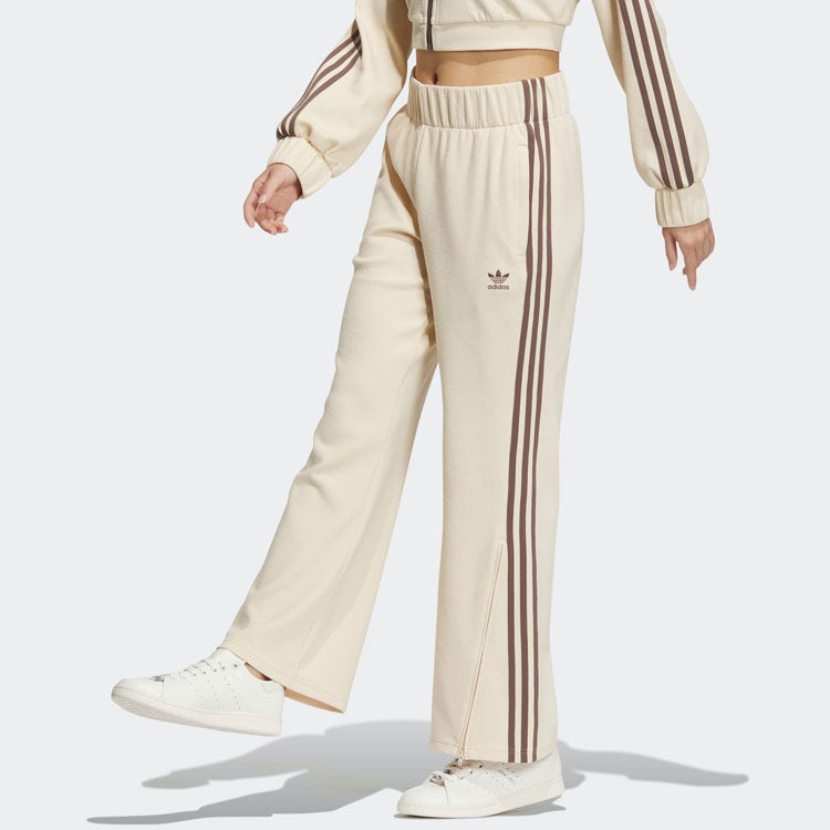 (WMNS) adidas Flared Tracksuit Bottoms 'Beige' IP3001