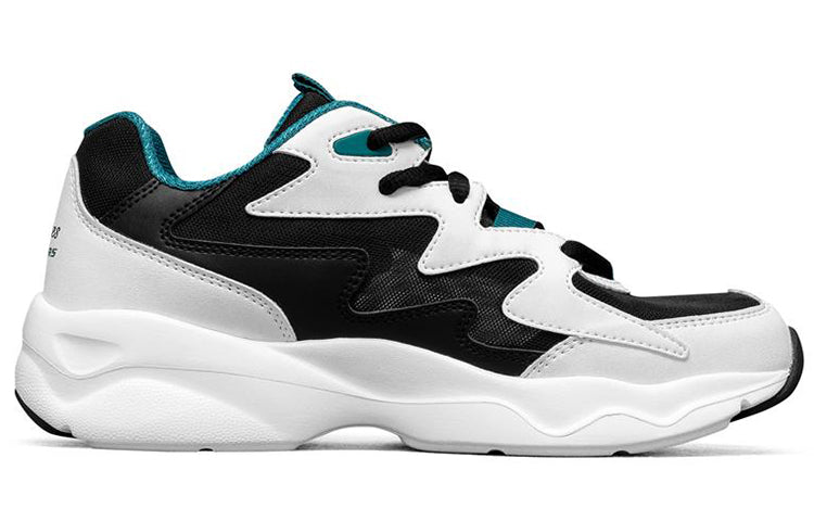 (WMNS) Skechers D'Lites Airy Low-Top Running Shoes White/Black/Green 896005-WGRN