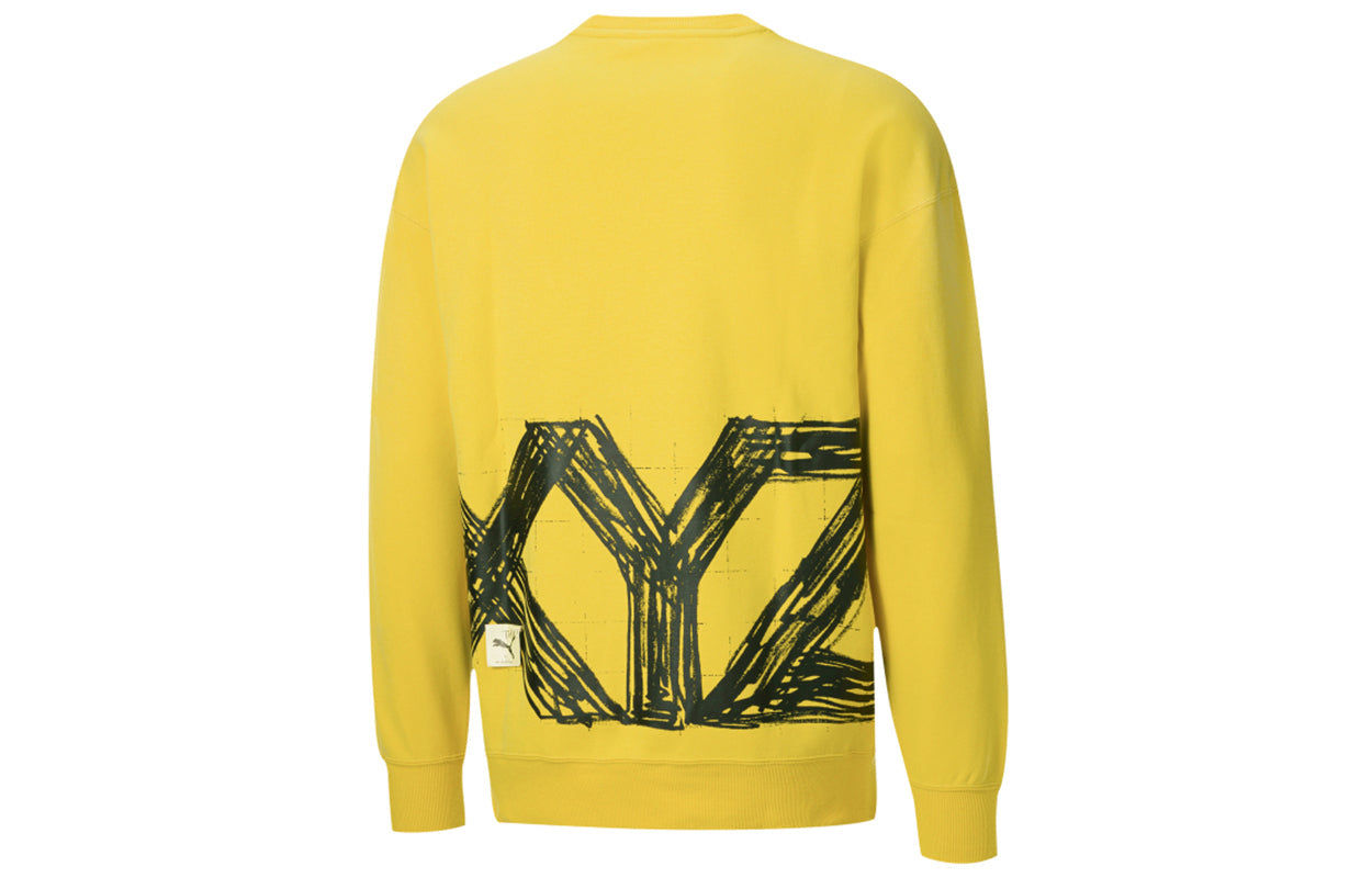 PUMA x Michael Lau Crossover Casual Sports Round Neck Yellow 530358-79