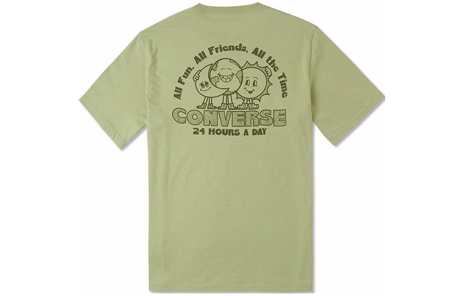 Converse Earth Moon Sun Short Sleeve Tee 'Light Green' 10025277-A03