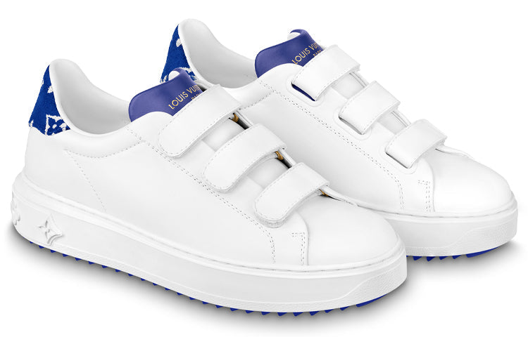 (WMNS) LOUIS VUITTON Time Out Sneakers 'White with Blue' 1AADPY