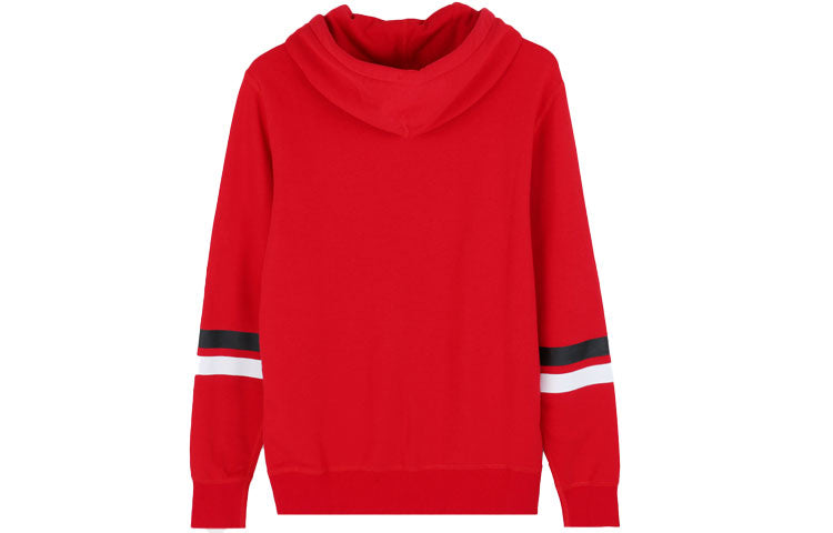 Converse Collegiate Text Pullover Hoodie 'Red' 10017352-A04