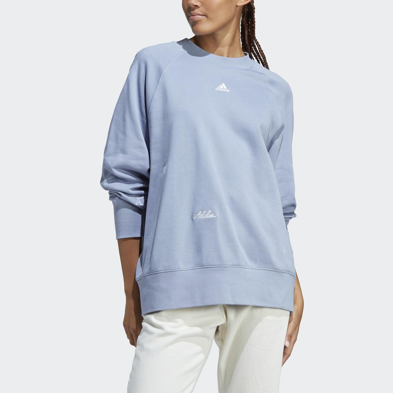 (WMNS) adidas BLUV Q1 Sweaters 'Purple' IC5716