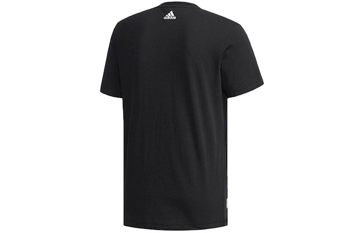 adidas Kc Graphic Casual Printing City Round Neck Short Sleeve Black DY8743