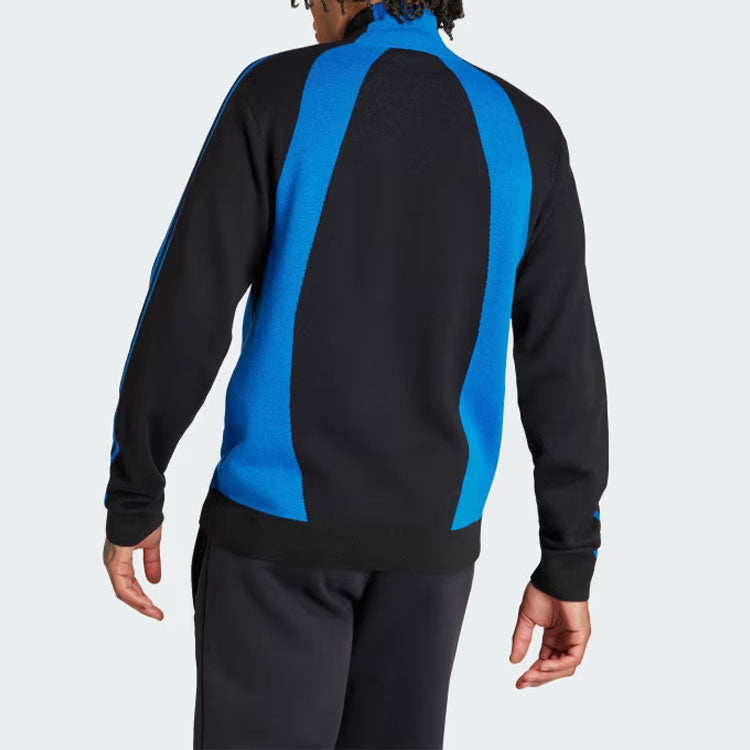 adidas Quarter-Zip Jumper 'Blue Black' IR7127