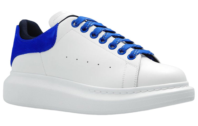 (WMNS) Alexander McQueen Oversized Sneakers 'White Blue' 697103WICYA8823