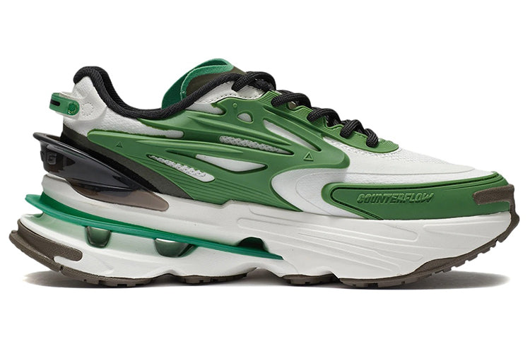 (WMNS) Li-Ning Countflow Wu Xing Xingshan 'Black White Green' AGLR308-4