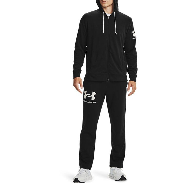 Under Armour Rival Terry Logo Fleece Sweatpants 'Black' 1361644-001