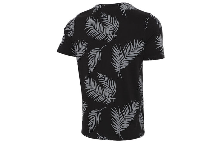 PUMA Palm Fronds Floral AOP Shirt Short Sleeve 'Black' 845859-01