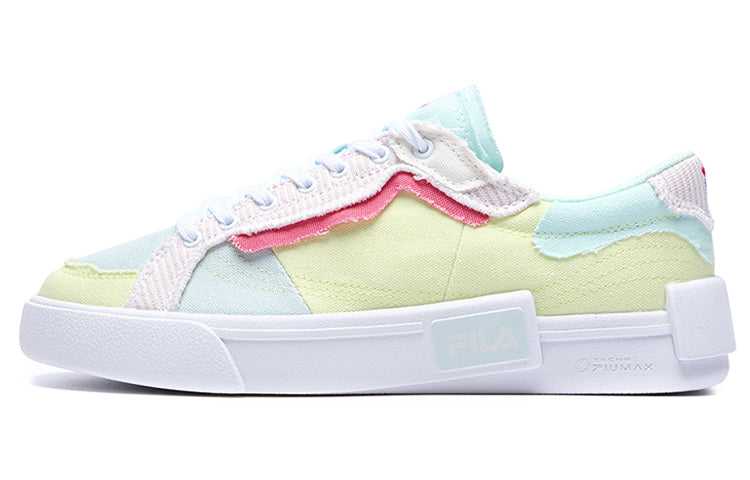 (WMNS) FILA FUSION Canvas Shoes 'White Multi' T12W228207FPS