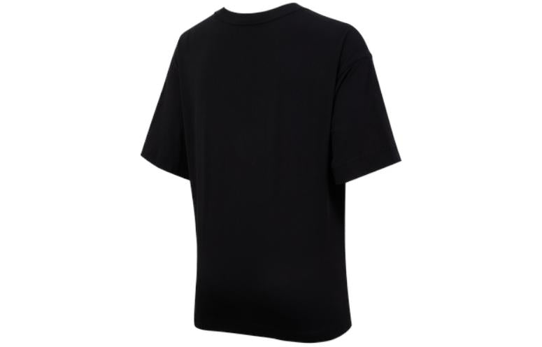 (WMNS) Nike Air Logo Printing Loose Knit Sports Short Sleeve Black T-Shirt DB3841-010