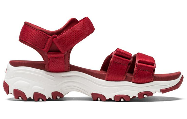 (WMNS) Skechers DLites Retro Panda Red Sandals 31514-RED