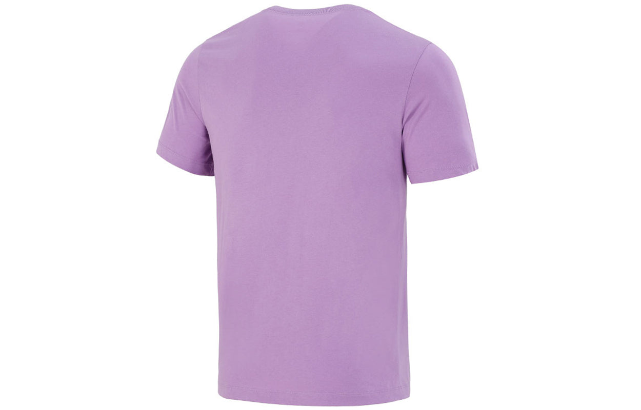 Men's Nike TIGER Pattern Logo Athleisure Casual Sports Short Sleeve Purple T-Shirt DJ1406-589