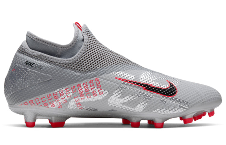 Nike Phantom Vision 2 Academy DF MG 'Metallic Grey Crimson' CD4156-906