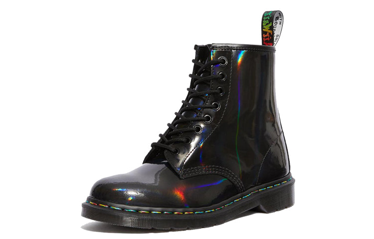 Dr. Martens 1460 Black Rainbow Lace-Up Ankle Boots Black 24667001