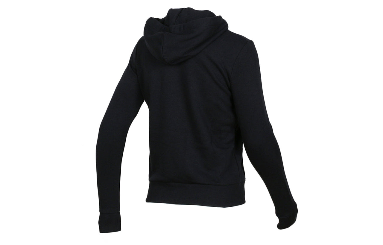 (WMNS) Converse Star Chevron Embroidered Pullover Hoodie 'Black' 10008923-A01