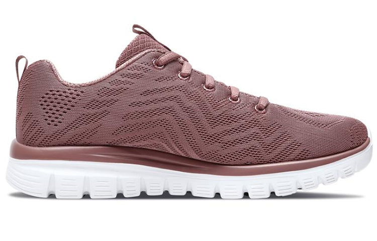 (WMNS) Skechers Graceful Get Connected Sneakers Pink/White 12615-MVE