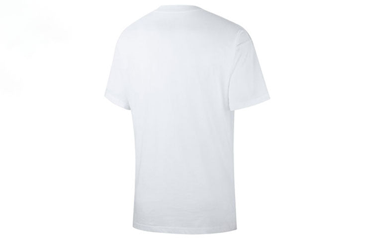 Nike Graffiti Printing Skateboard Short Sleeve White CU0287-100