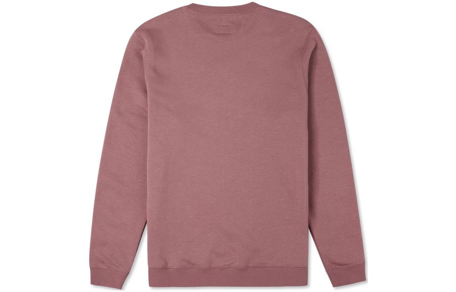 Converse Go-To Embroidered Star Chevron Brushed Back Fleece Crew Sweatshirt 'Maroon' 10024510-A05