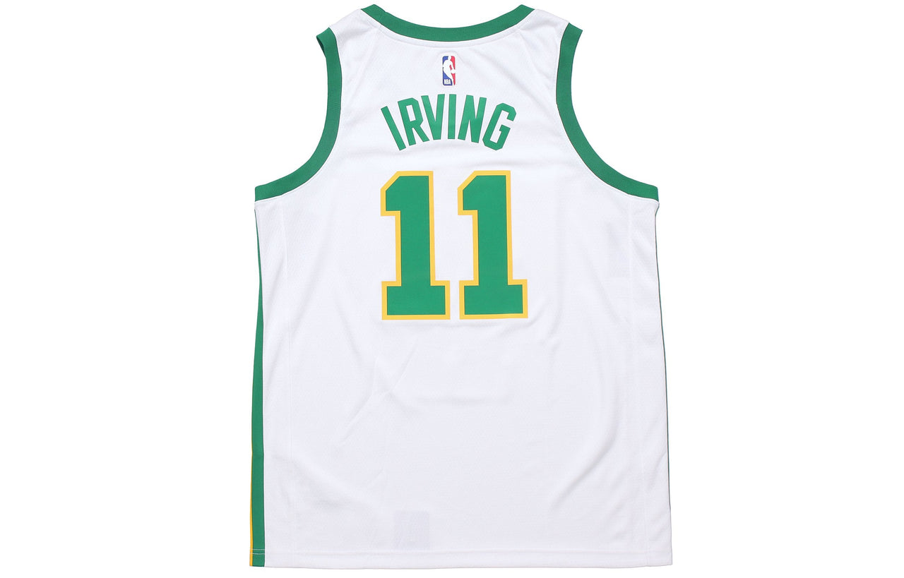 Nike NBA 18-19 Kyrie Irving Basketball Jersey 'White Green' AJ4596-101