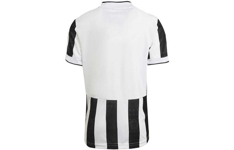 Men's adidas Juventus AU Player Edition 21-22 Season Home Soccer/Football Short Sleeve Black White T-Shirt GM7179