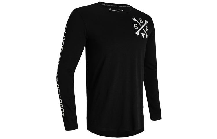 Under Armour Project Rock BSR Long Sleeve Logo Shirt 'Black' 1357194-001