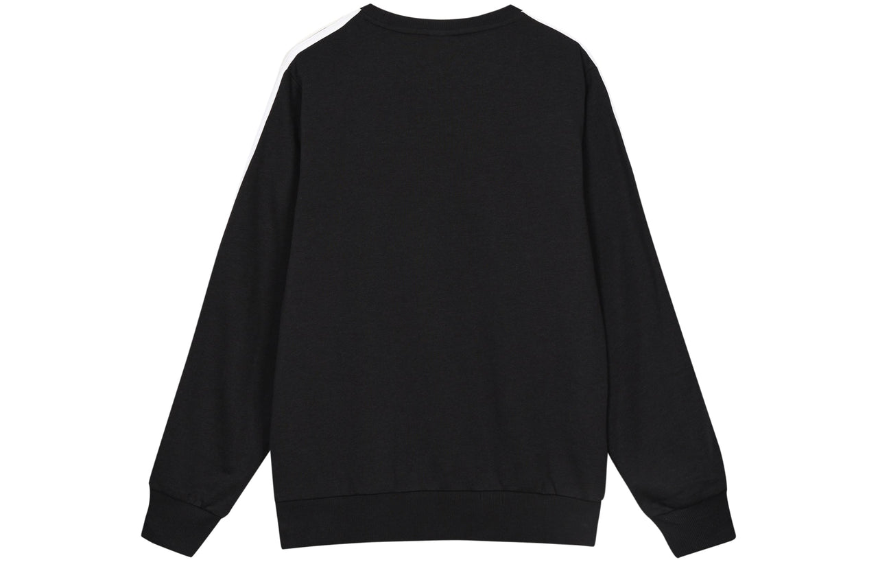 adidas Sports Round Neck Loose Long Sleeves Pullover Black GK9078