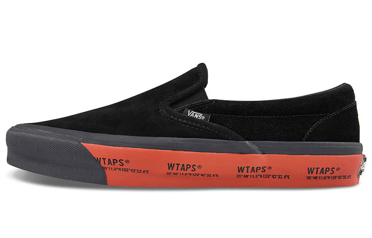 Vans WTAPS x Og Classic Slip-On Lx 'Black Red' VN0A45JK20E