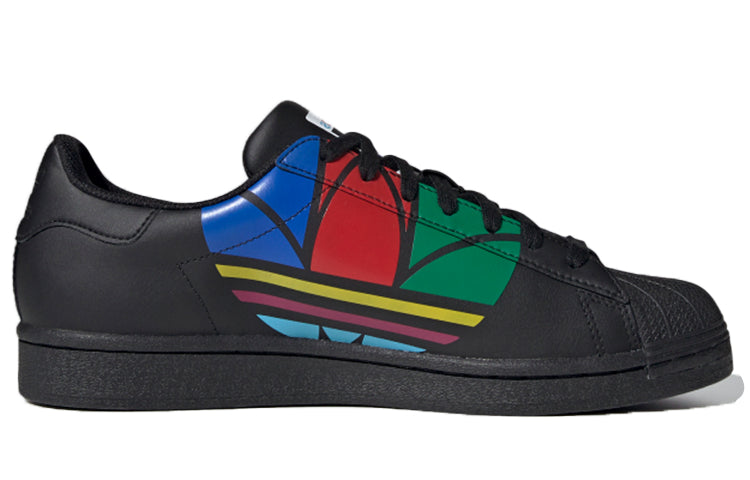 adidas Superstar Pure 'Colorful Trefoil - Core Black' FU9518