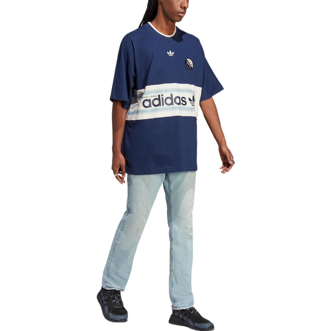 adidas Crew Neck Tee 'Navy' IP7168