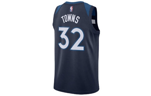Nike NBA Towns Timberwolves 3 2 Fan Edition Basketball Jersey/Vest Navy Blue Dark blue 864491-420
