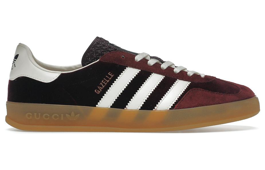 Adidas Gazelle x Gucci 'Burgundy Velvet' 707848-9STU0-6160