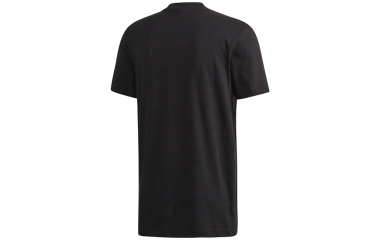 adidas Camo Ess T Logo Sports Short Sleeve Black FM3352