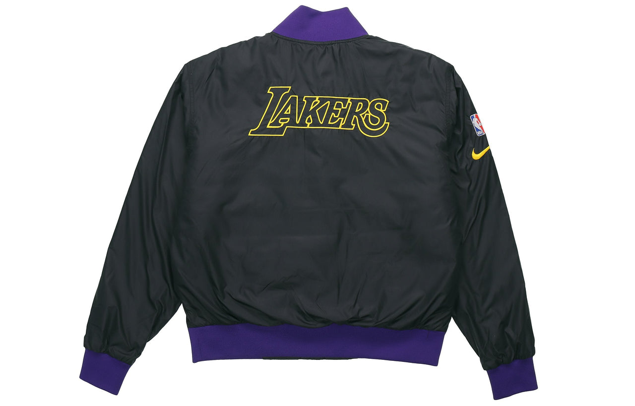 Nike NBA Los Angeles Lakers Basketball Sports Logo Jacket Purple DB4787-010