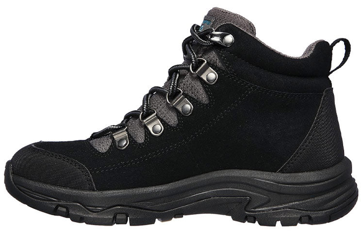 (WMNS) Skechers Trego-El Captian High-Top Black 158254-BKGY