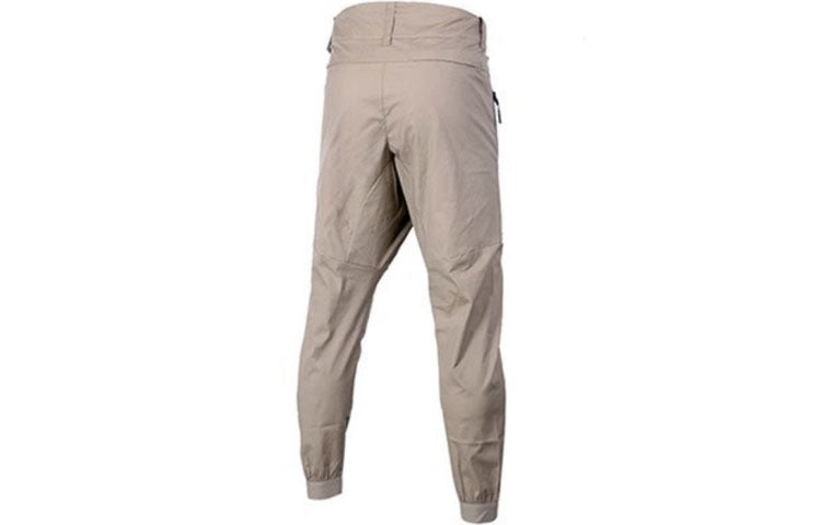 Men's Nike Solid Color Logo Bundle Feet Athleisure Casual Sports Long Pants/Trousers Khaki 823364-235
